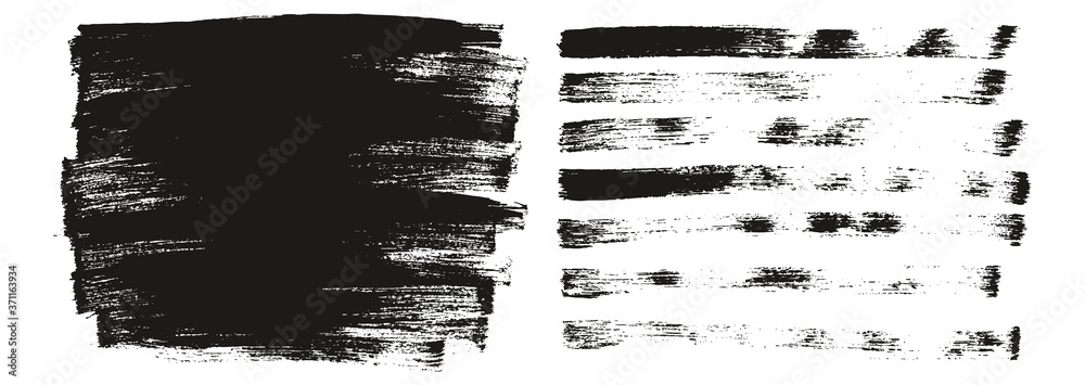 Flat Paint Brush Thin Long Background & Straight Lines Mix High Detail Abstract Vector Background Mix Set 