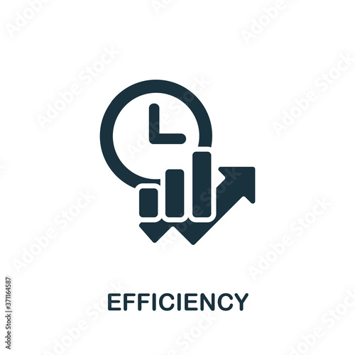 Efficiency icon. Simple element from time management collection. Creative Efficiency icon for web design, templates, infographics and more