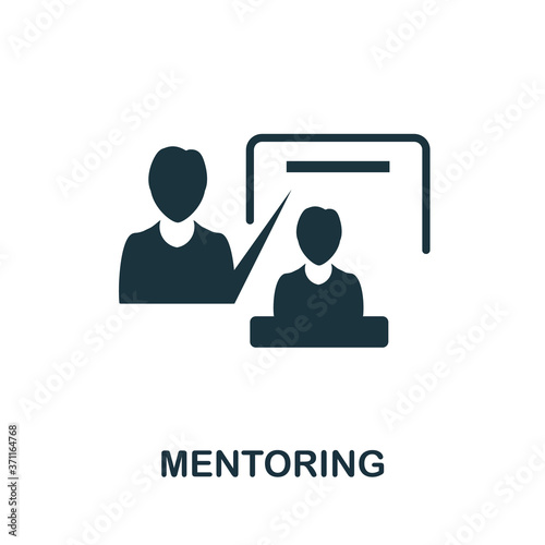 Mentoring icon. Simple element from team building collection. Creative Mentoring icon for web design, templates, infographics and more