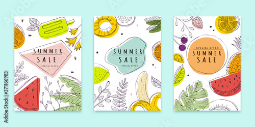 Cover template for summer sale
