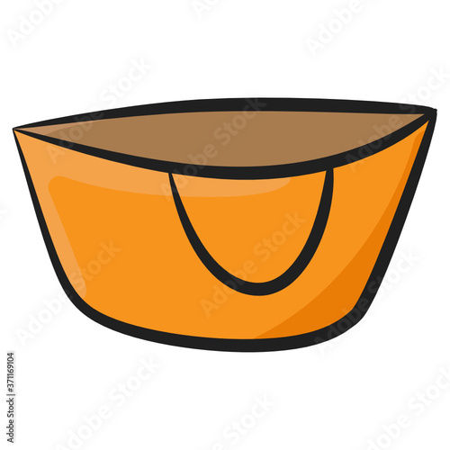 
A pastry icon design, confectionery item in doodle style 
