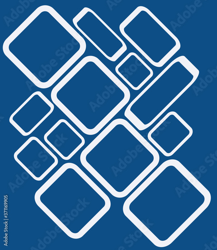 abstract blue background with cubes
