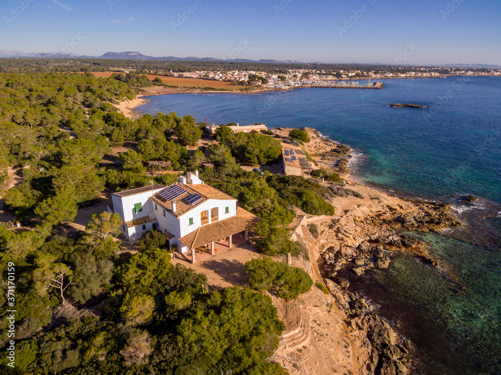Fototapeta premium punta Plana, s'Estelella, llucmajor, Mallorca, balearic islands, Spain