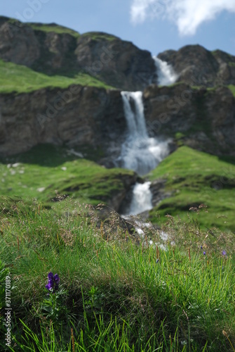 Waterfalls near Mount Grossglockner  Hohe Tauern National Park  Austrian Alps  Austria