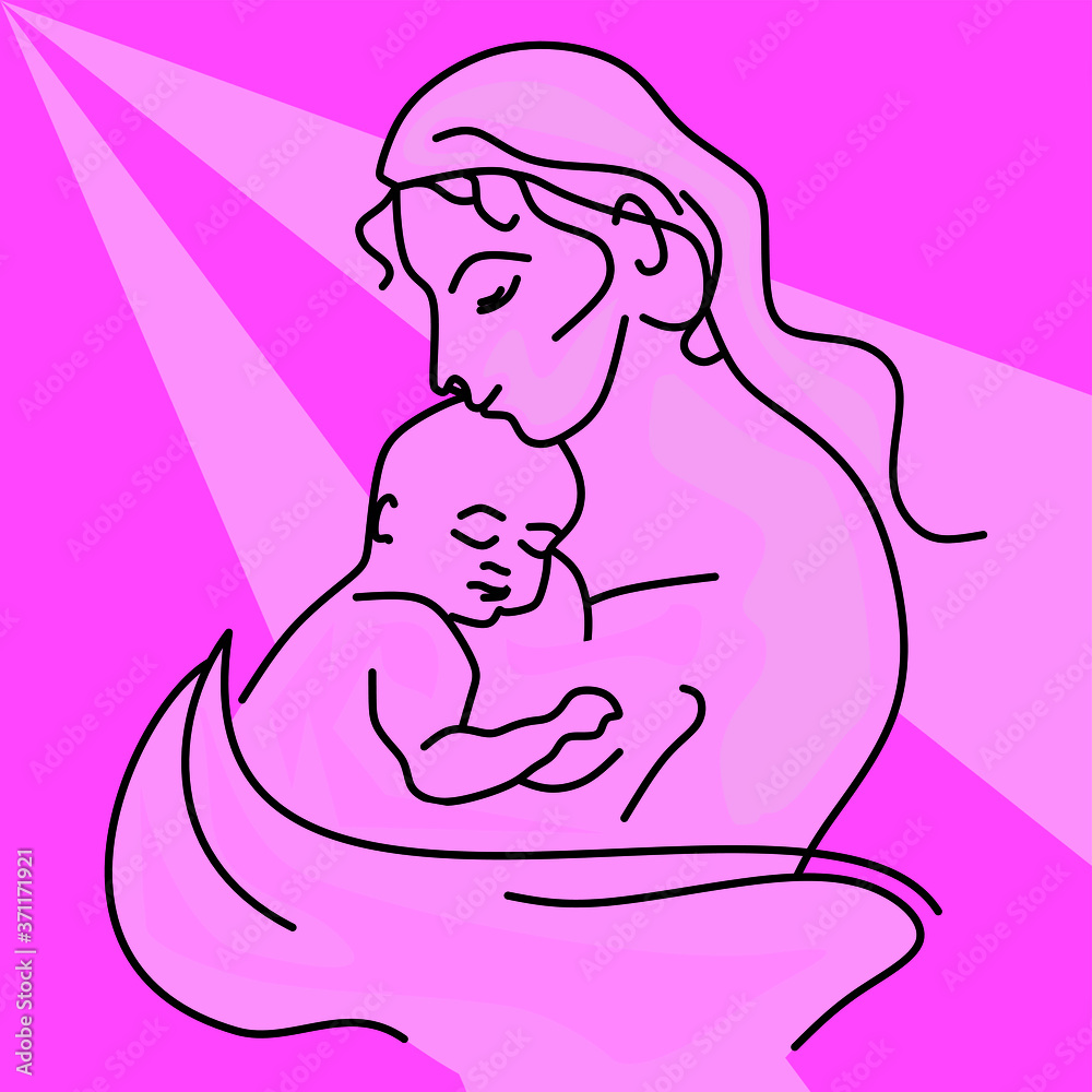 Mother day. Mother holding the baby Mother day. Mother holding the baby