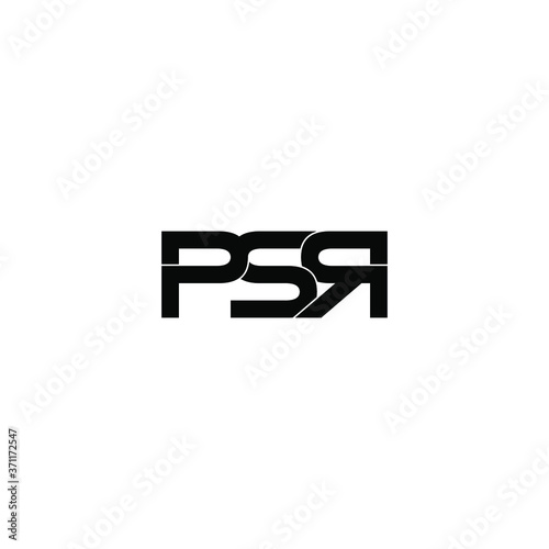 psr letter original monogram logo design