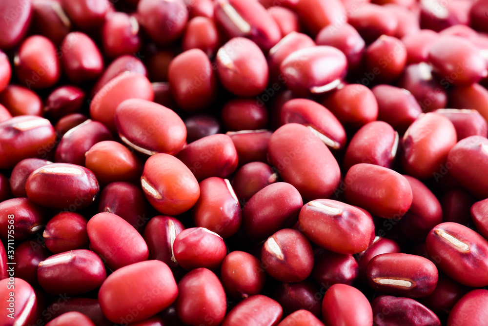 close-up shot of raw red bean as a background close-up shot of raw red bean as a background