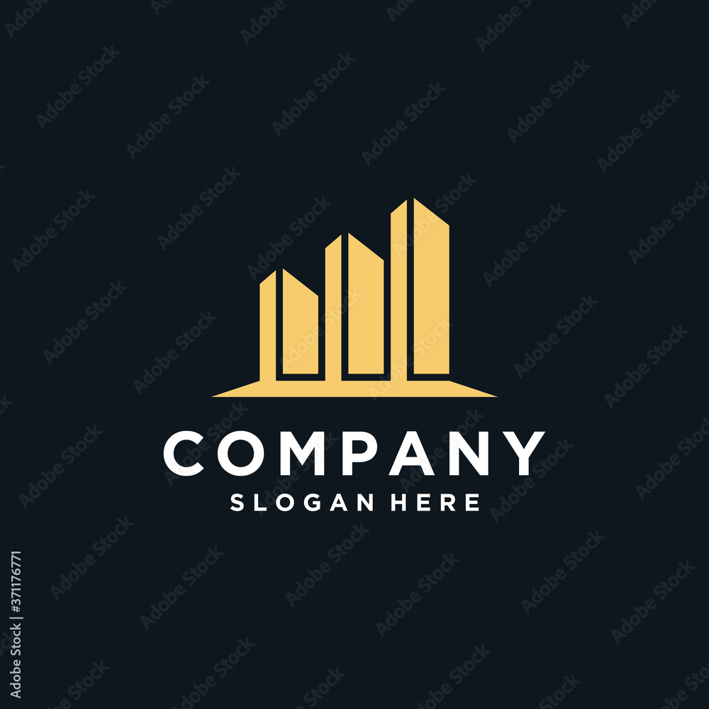 Logo inspiration: building logos, elegant construction