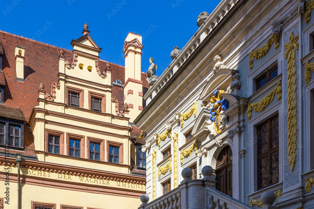 Fassaden in der Leipziger Innenstadt