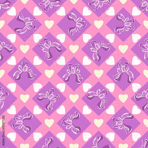 Seamless retro 1940s pattern in flowers of cute irises. Vintage floral background for textile, wallpaper, pattern fills, covers, surface, print, gift wrap, scrapbooking, decoupage.