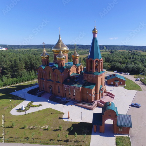 Church of the new Martyrs and Confessors of Russia in the land of the Komi brightened, Ukhta, Komi Republic, Russia. photo
