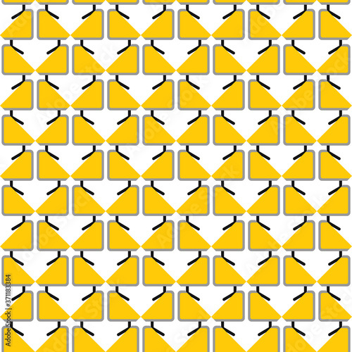 Free Download Vector seamless pattern texture background with geometric shapes, colored in yellow, black, grey, white colors. - GFXLoad