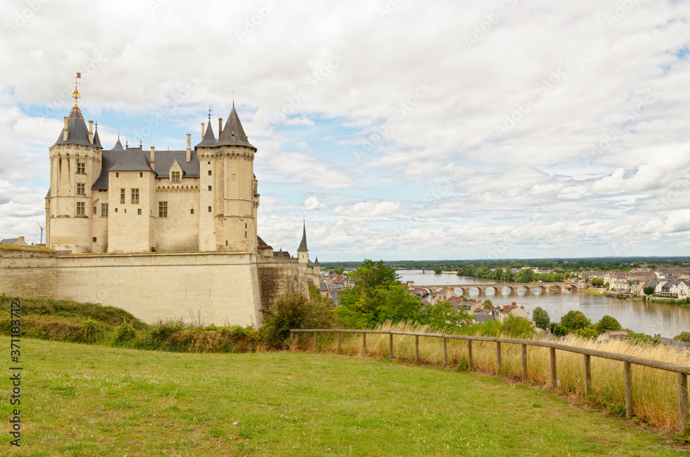 Castle of Saumur : one of the Loire castles in France
