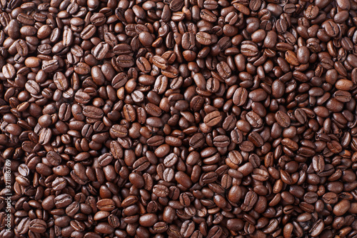 Coffee beans background, texture