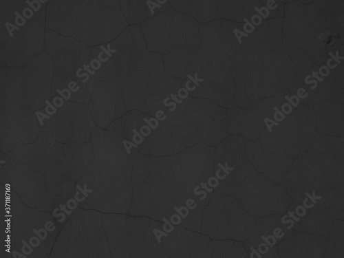 black wall crack texture background