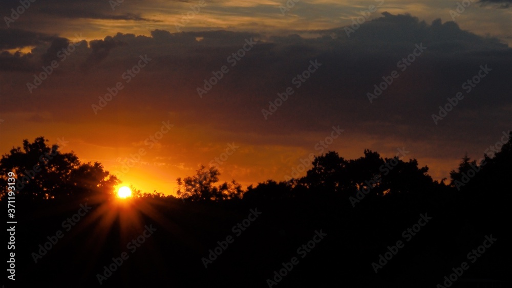 Fototapeta premium red sky