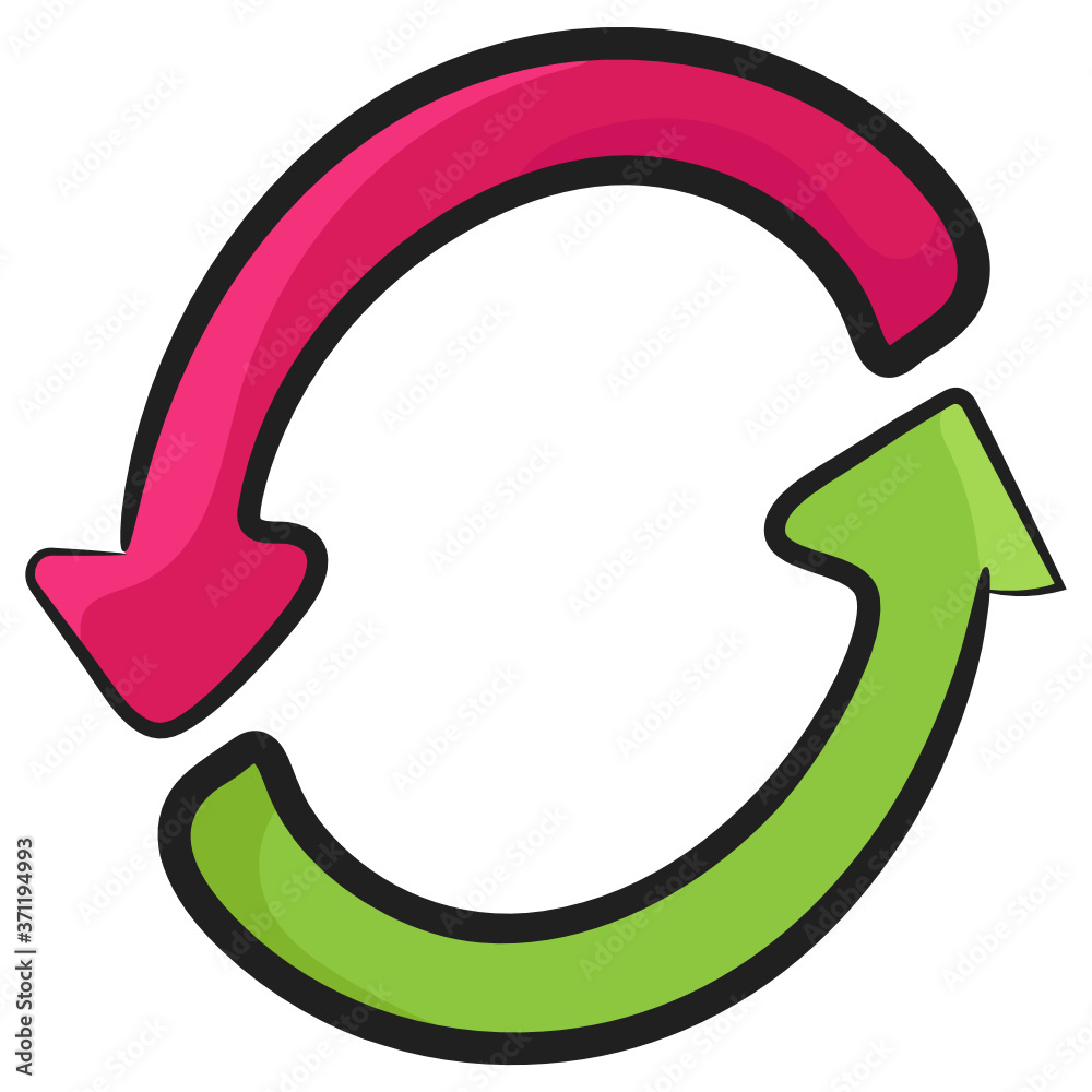 Transfer data to a server, sync icon in trendy doodle style
Transfer data to a server, sync icon in trendy doodle style
