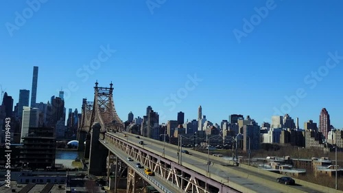 Aerial View of Queensboro Bridge photo