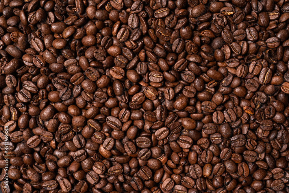 many coffee beans background texture many coffee beans background texture