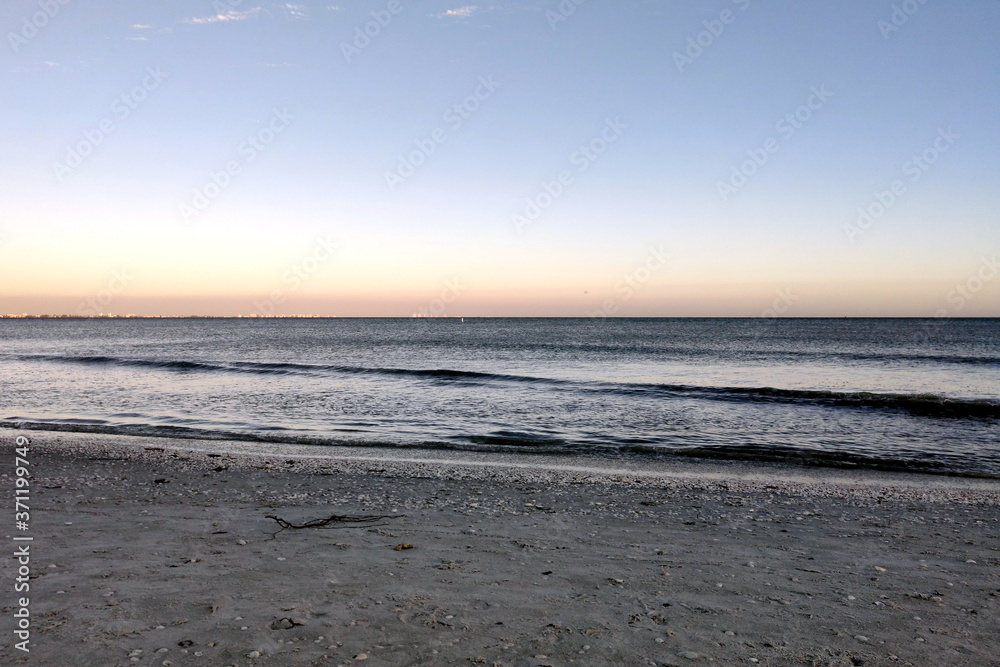 Beautiful sunset at Sanibel Island, Florida