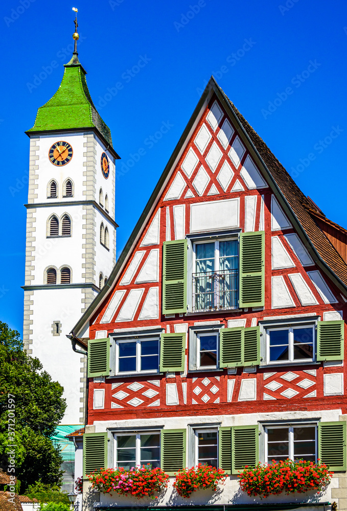 historic old town of Wangen in Germany