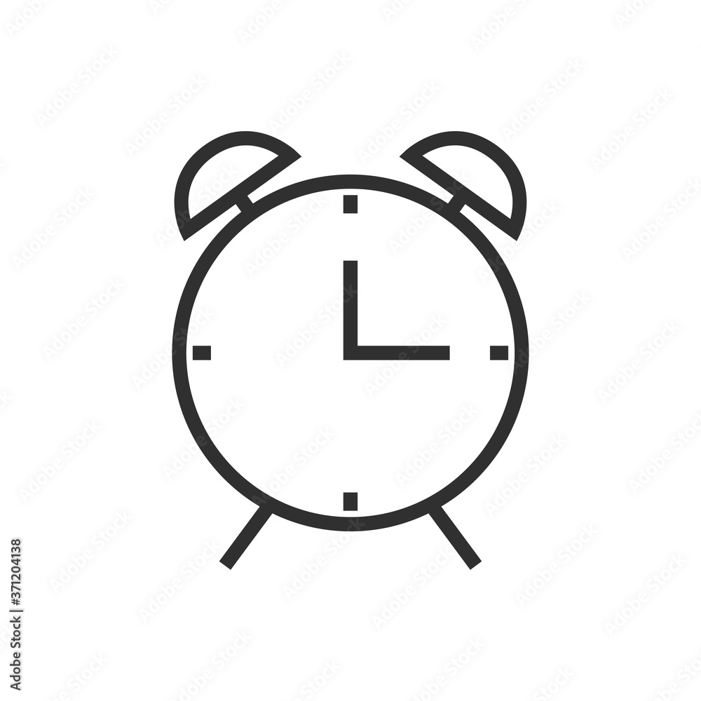 Alarm clock icon in linear style. Time concept. Vector illustration
Alarm clock icon in linear style. Time concept. Vector illustration