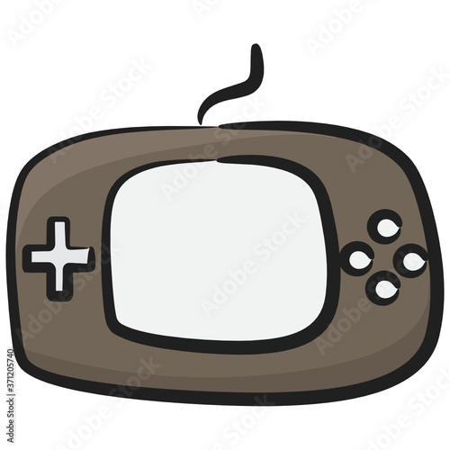 
Portable video game, gameboy icon design 
