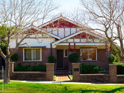 Canvas Print Suburban federation house in Sydney NSW Australia