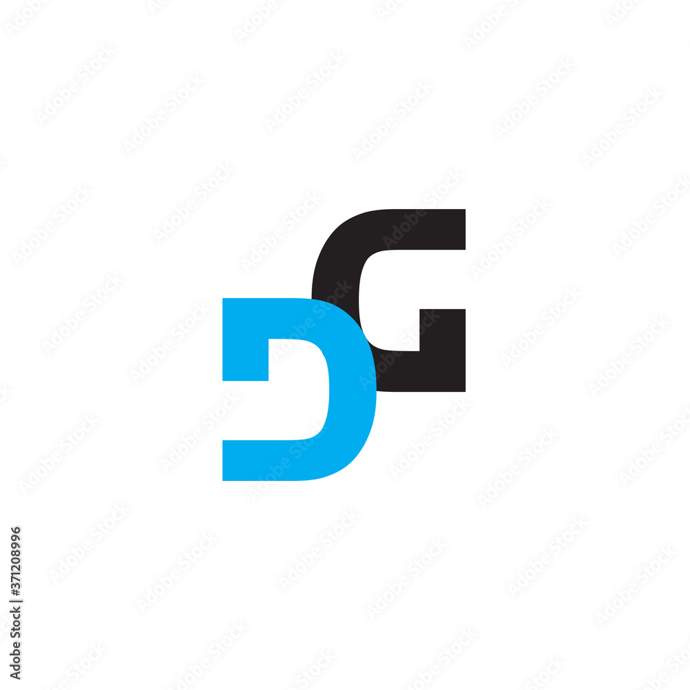 DG GG initial letter linked logo template design vector DG GG initial letter linked logo template design vector
