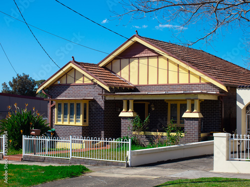 Sticker Suburban federation house in Sydney NSW Australia