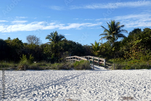 Wooden bridge at Sanibel Island, Florida