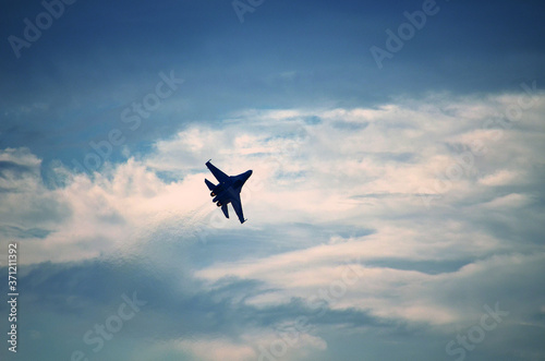 Tableau sur toile Sukhoi Su-27  Russian military jet Flanker