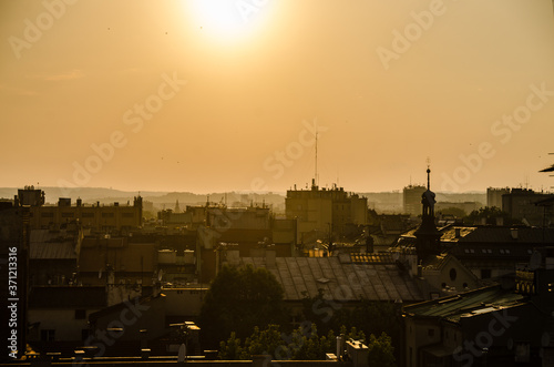 krakow sunset