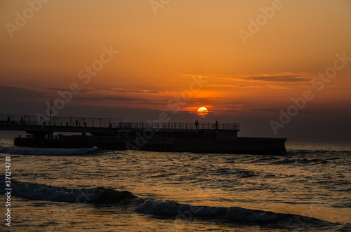 sunset on beach