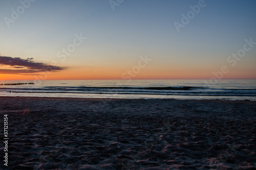 sunset on beach