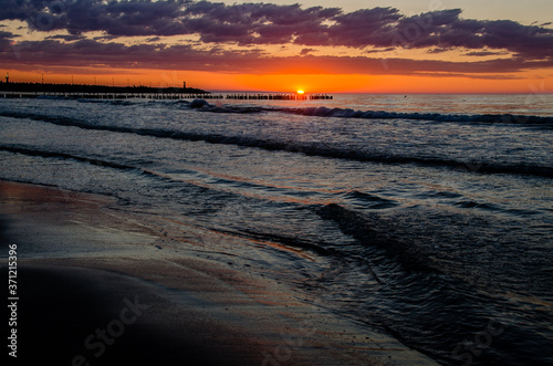 sunset on beach