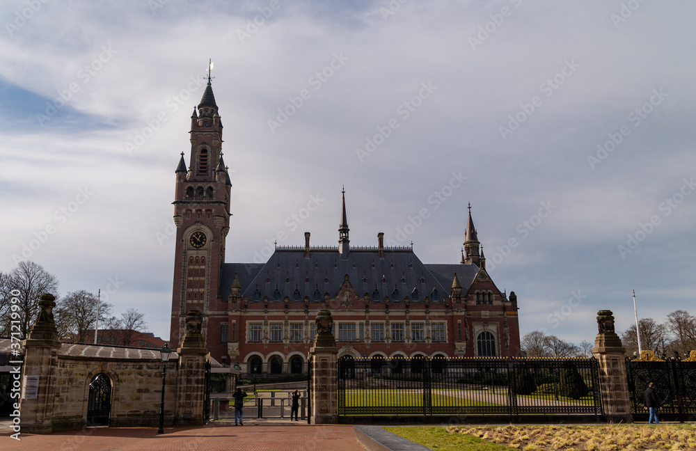 Palace of Peace in The Hague in the Netherlands