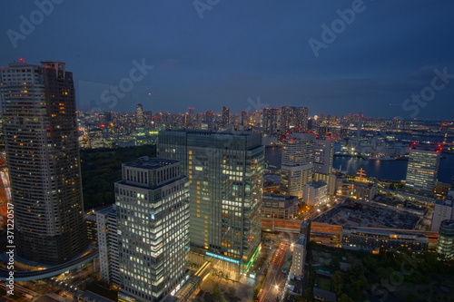 Tokyo at Nigh view of the city, Tokyo city skyline, Tokyo Japan © Hirotsugu