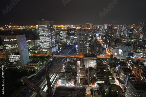 Tokyo at Nigh view of the city, Tokyo city skyline, Tokyo Japan