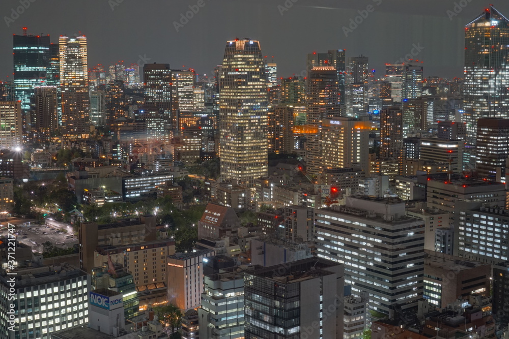 Cityscape at night in Tokyo, Japan Cityscape at night in Tokyo, Japan