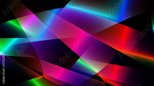 Colorful design background with continuous free-form layers.