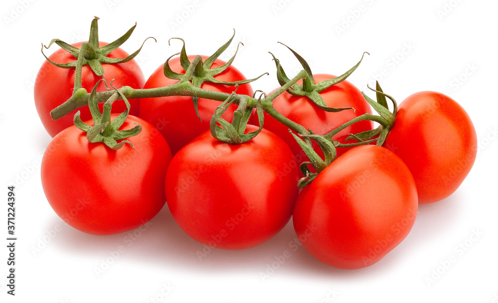 tomato path isolated on white