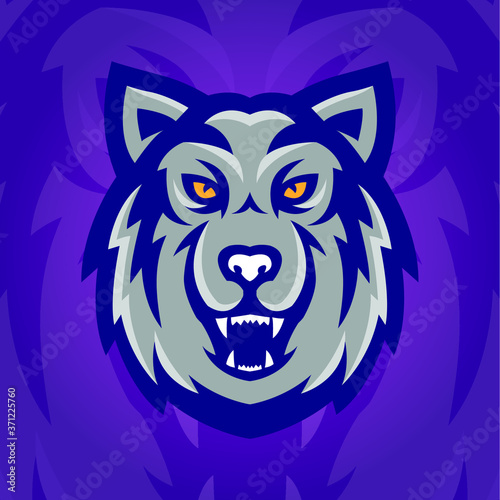 Angry Wolf Mascot