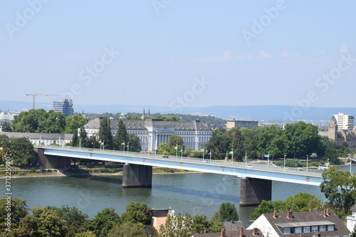 Blick über Koblenz Richtugn Altstadt zum Deutschen Eck photo