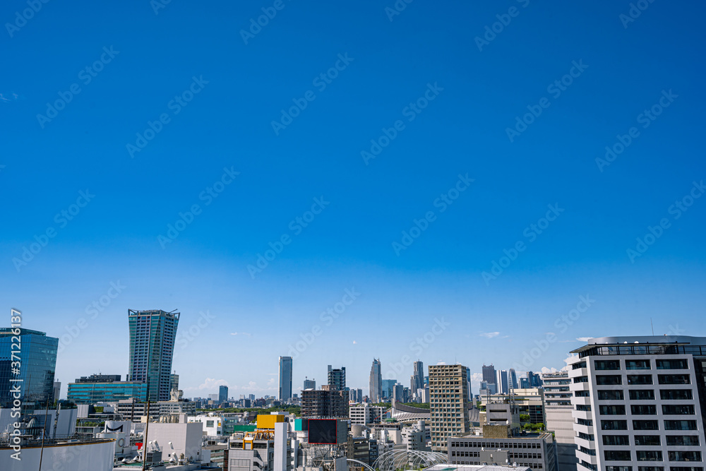 渋谷ヒカリエから見た渋谷の景色