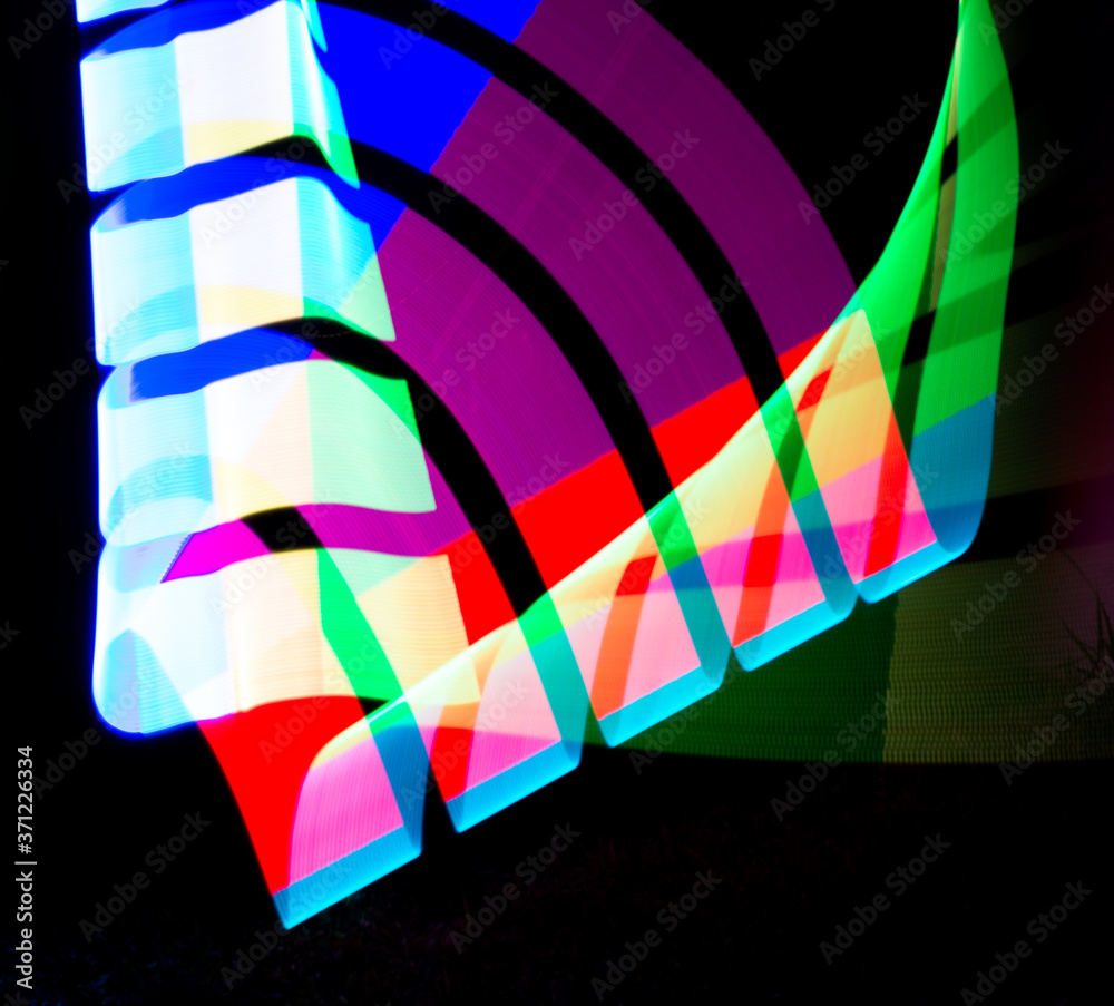 Obraz premium Colorful Abstract Light Pattern - Great for use as a graphic element in your design.