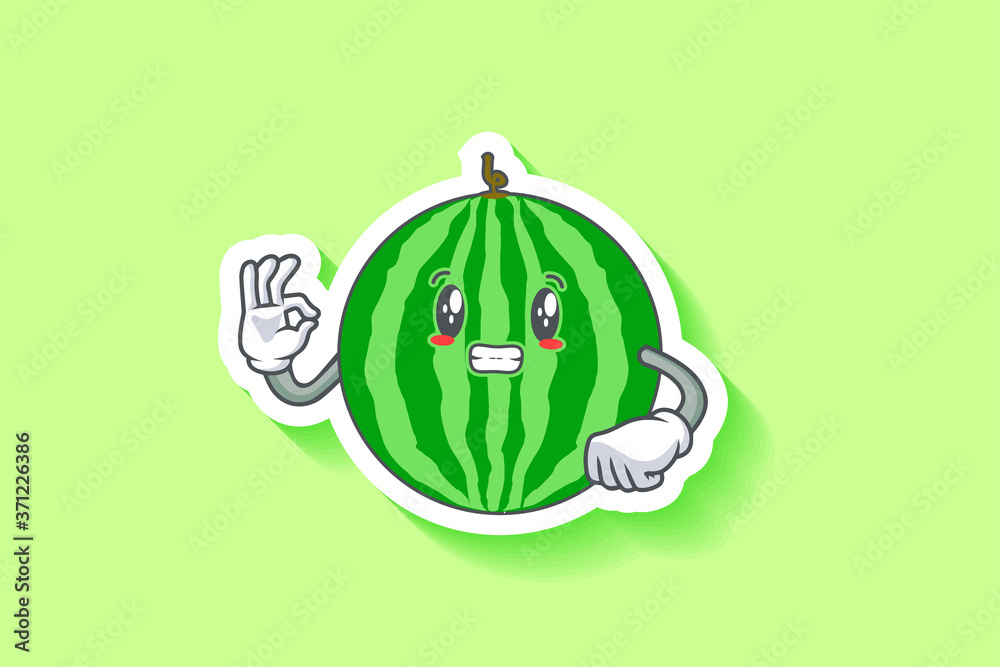 ANXIOUS, ANXIOUSLY, ANXIOUSNESS Face Emotion. Nice Hand Gesture. Watermelon Fruit Cartoon Drawing Mascot Illustration. ANXIOUS, ANXIOUSLY, ANXIOUSNESS Face Emotion. Nice Hand Gesture. Watermelon Fruit Cartoon Drawing Mascot Illustration.