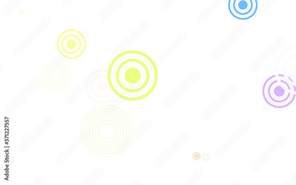 Light Orange vector template with circles. Light Orange vector template with circles.