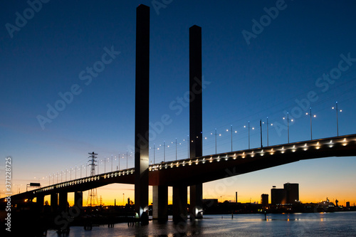 Bolte Bridge at Dusk in Melbourne Australia © FiledIMAGE