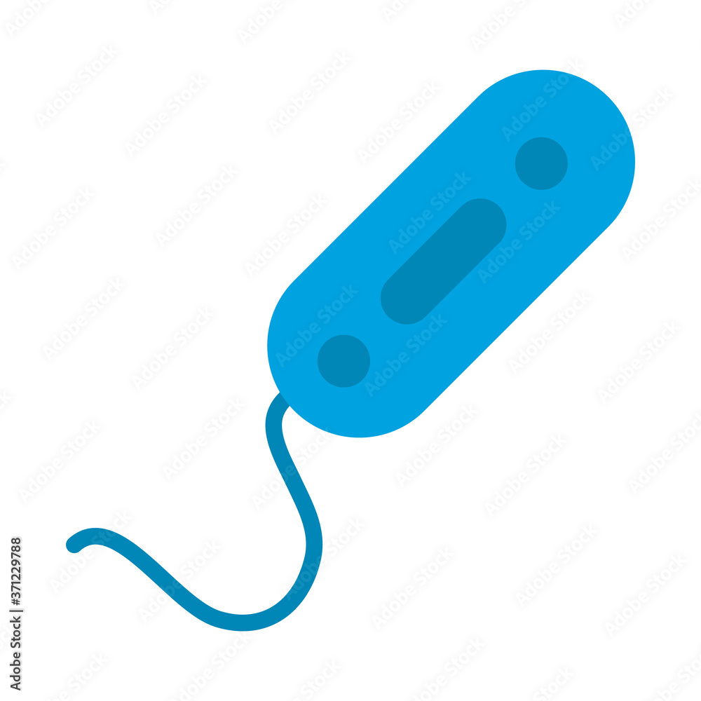 bacteria of cholera icon, flat style bacteria of cholera icon, flat style